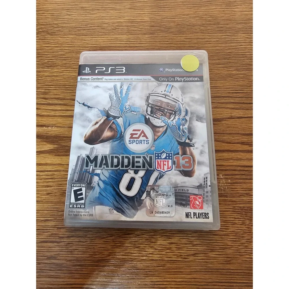 Madden NFL 13 Sony PlayStation 3 PS3 EA Sports Football Game Calvin Johnson